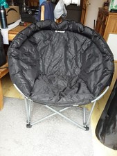 Outwell Casilda XL Moon Black Folding Chairs for Outdoor Camping 2-Pack