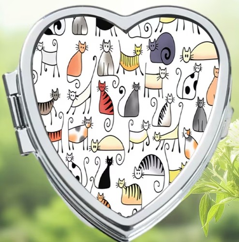 Cats colorful design - colorful, metal