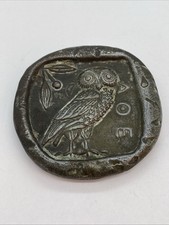 Greek Athens Owl Coin, Attica Athens Tetradrachm Drachm 490-407 BC Reproduction
