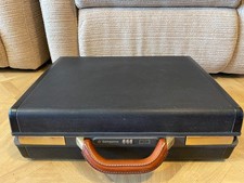 Vintage Samsonite Hard Shell Black Briefcase With Combination Lock