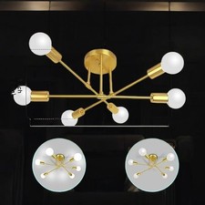 Ceiling Light 6 Lights Gold Ceiling Lights Living Room Light Fitting Angle Home