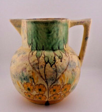 Kensington Ware Rare KPH Hand Painted Pitcher England Matte Glaze Floral Pattern