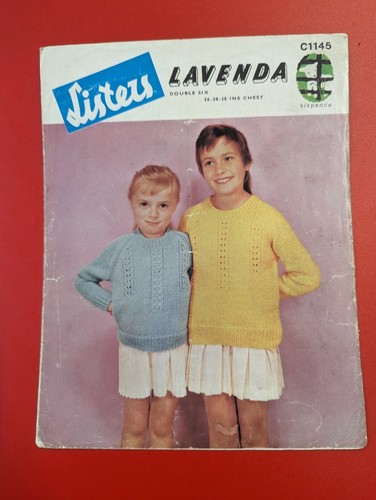 Vintage listers lavenda - vintage,