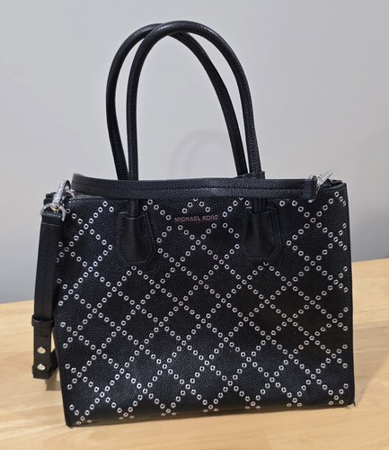 Michael kors black grommeted - black,