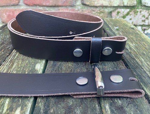 Dark brown real leather - brown,