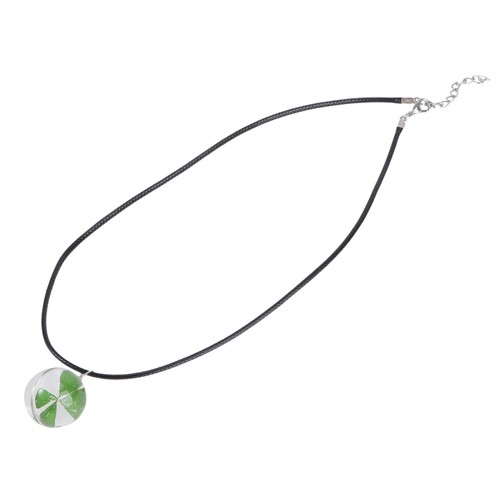 Oval pendant flower - pendant, pressed