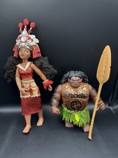 Disney Princess Moana Doll & Maui Toy Figure - Both Talking / Sound Versions