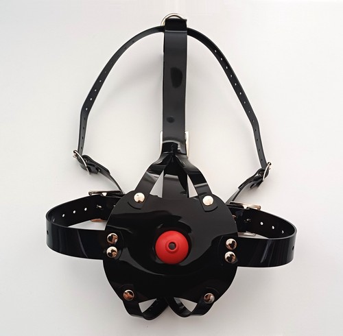 Black pvc head - black, harness