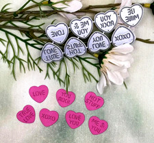 Love Hearts With Different Letters Metal Cutting Die Set, Embossing , DIY. O 118