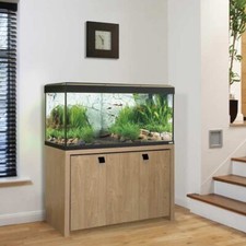 FLUVAL ROMA BT LED AQUARIUMS 90 125 200 240L OAK WALNUT BLACK CABINET FISH TANK