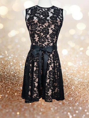 Romantic black lace overlay - romantic,