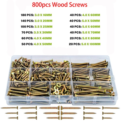 800pcs wood screws - wood,