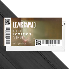 Lewis Capaldi Music Concert Ticket 2025 Gift Ticket Lewis Capaldi UK Tour