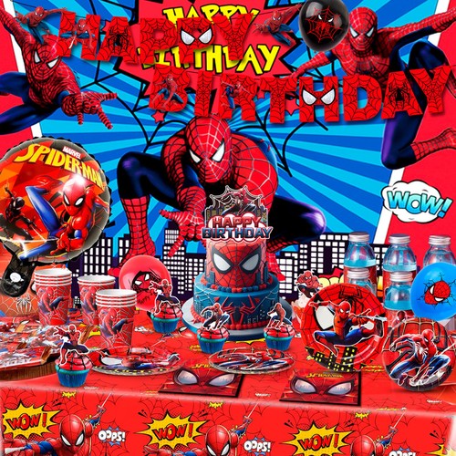 Spiderman birthday decorations - birthday,