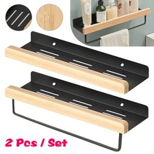 2x Bathroom Shelf Wall