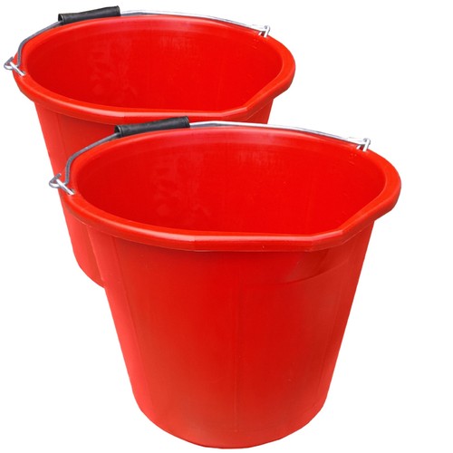 Red bucket gallon builders - red,