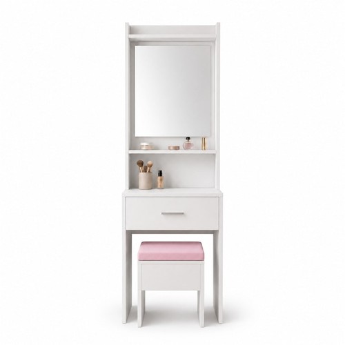 White makeup dressing - white, table