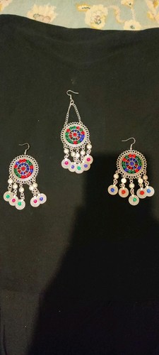 Afghan jewellery set - jewellery, including