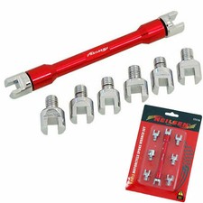 9pc Motorcycle Spoke Wrench Set Adjusts Tension Corrects Buckled Wheels