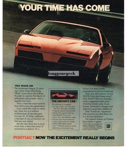 1982 pontiac trans - pontiac, red