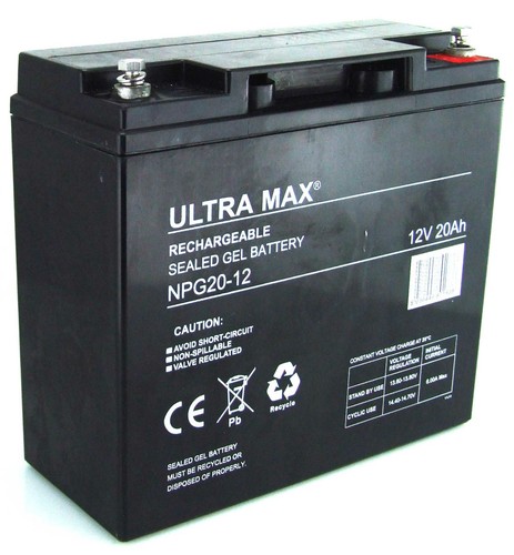 Ultramax 12v 20ah gel - 12v, (as