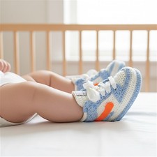 Baby Blue Crochet Boy Booties