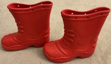 Child’s Red Rubber Wellington Boots Size Uk 3 Brand New .