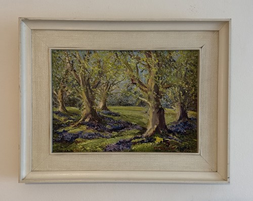 Painting board bluebells - painting,