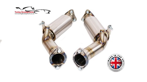 Silenced exhaust downpipes - silenced, ss