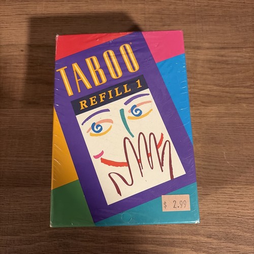 Vintage 1990 taboo game - game, refill