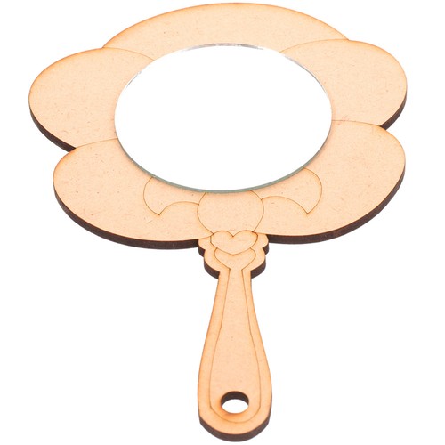 Pcs unpainted wood mirror - unpainted,