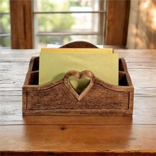 Mango Wood Letter Rack with