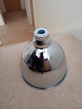 Chrome Industrial Pendant Metal lamp shades X 3