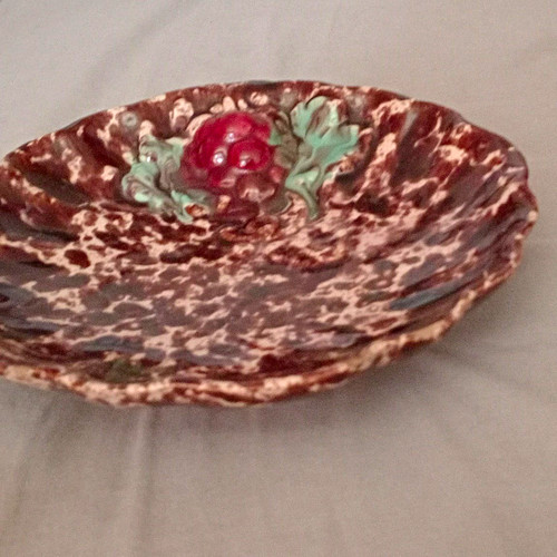 Ceramic spatter bowl - ceramic,