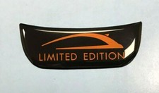 Vauxhall Limited Edition Sticker 48mm Orange GLOSS DOME Corsa 'D' Steering Wheel