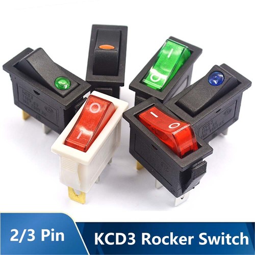 Kcd3 rectangular latching neon - rectangular,
