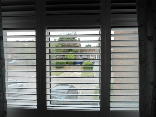 White plantation shutters - plantation,