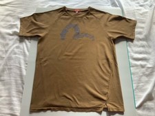 Evisu - Eugenes  - Crew Neck Brown T Shirt  with Coloured Transfer (front)