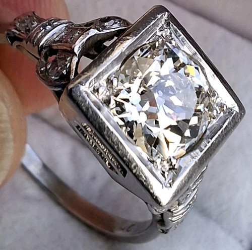 Platinum 25ct old cut - platinum,