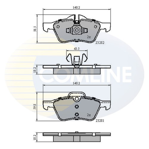 Brake pads set - set, mini