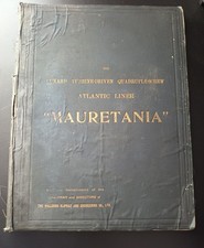 RMS MAURETANIA Deluxe Engineering Hardbook Book. From makers Swan Hunters. 