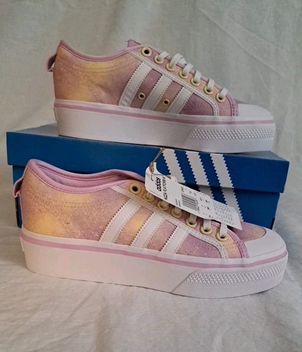 Pink yellow adidas nizza - pink, &