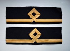 Merchant Navy 3rd Officer 2 x Uniform Cuff Braids and 1 x 2nd Officer Epaulette.