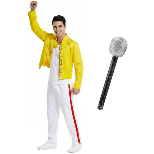 80s rock queen costume - &, mic