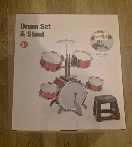 Acoustic drum kit stool - acoustic, red