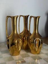 3 Vintage Crown Devon Gold