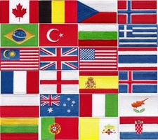 National Country Flag Patch | Iron-On/Sew-On Embroidered Cloth Patch/Badge