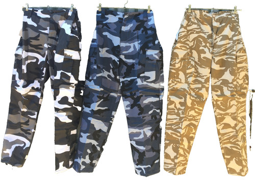 Cargo combat camo trousers - cargo,