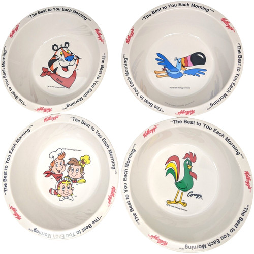 Kellogs cereal bowls - kellogs, plastic