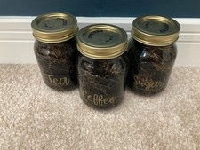 Tea Coffee Sugar Kilner Screw